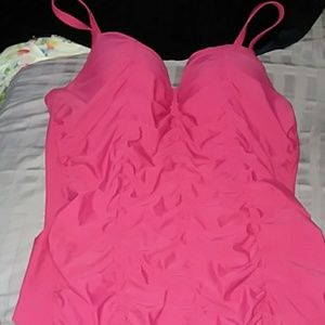Magenta swim top
